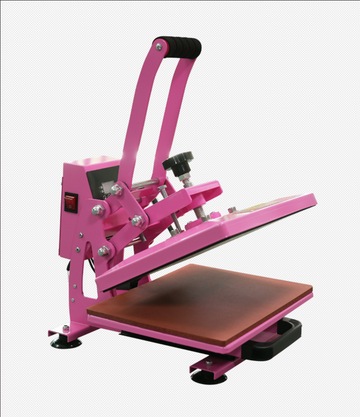 Hot Pink 11.8x9 Inch Heat Press for T Shirts, Slide Out Heat Press Machine, Clamshell Heat Press Machine Steady and Even Heat Performance Large Heat Transfer Machine for T-Shirts, Bag Mouse Pad