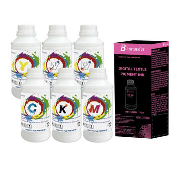 3KG CMYKWW(500ml each)-DTF T shirt printing pigment ink