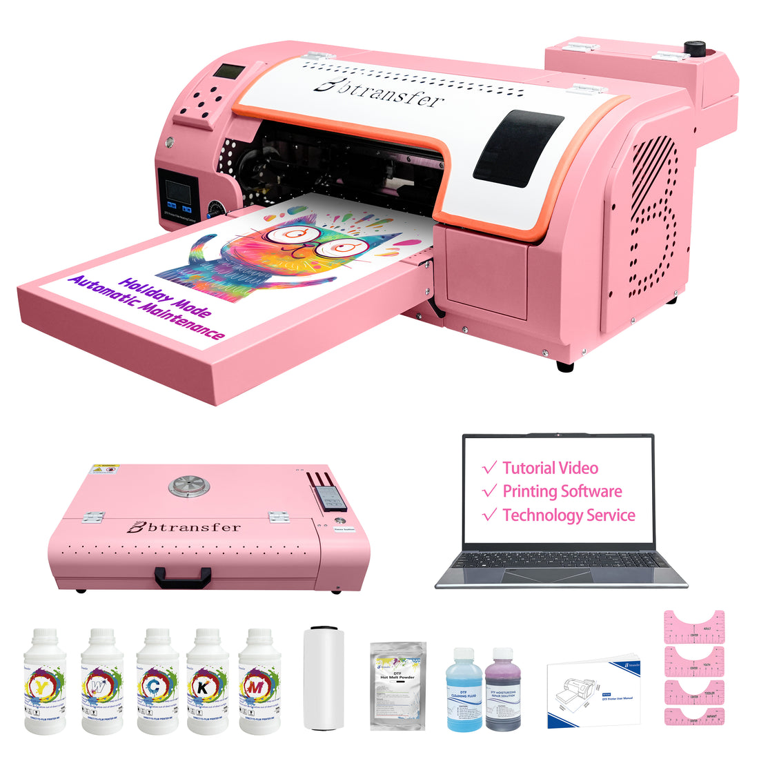 B btransfer M1630 pro, 13 inch less maintenance DTF Printer(USA warehouse）