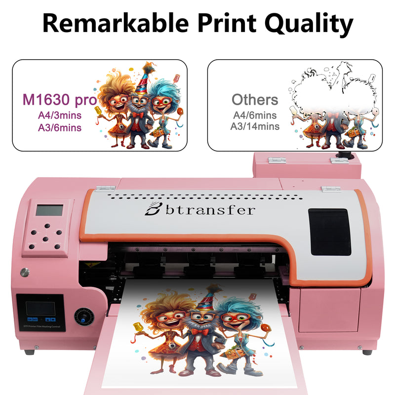 USA warehouse -M1630 pro A3 pink DTF printer with powder shaker - Feature 3