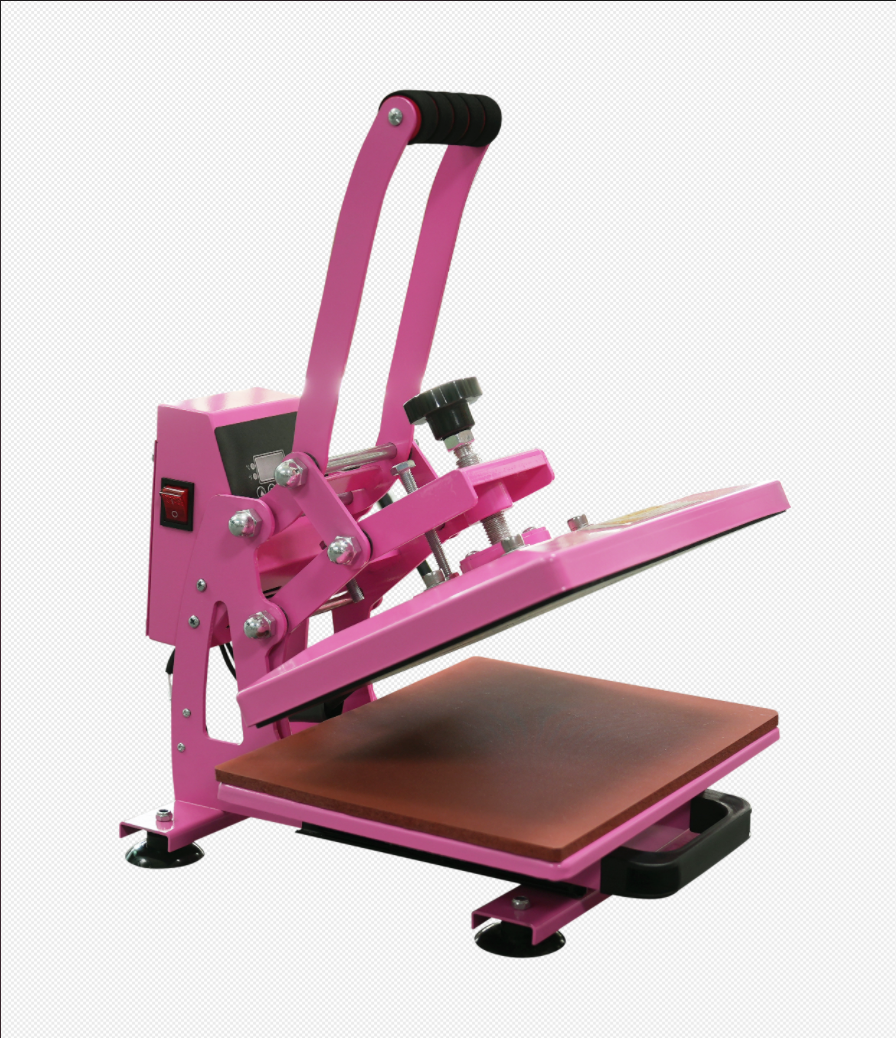 Hot Pink 11.8x9 Inch Heat Press for T Shirts, Slide Out Heat Press Machine, Clamshell Heat Press Machine Steady and Even Heat Performance Large Heat Transfer Machine for T-Shirts, Bag Mouse Pad