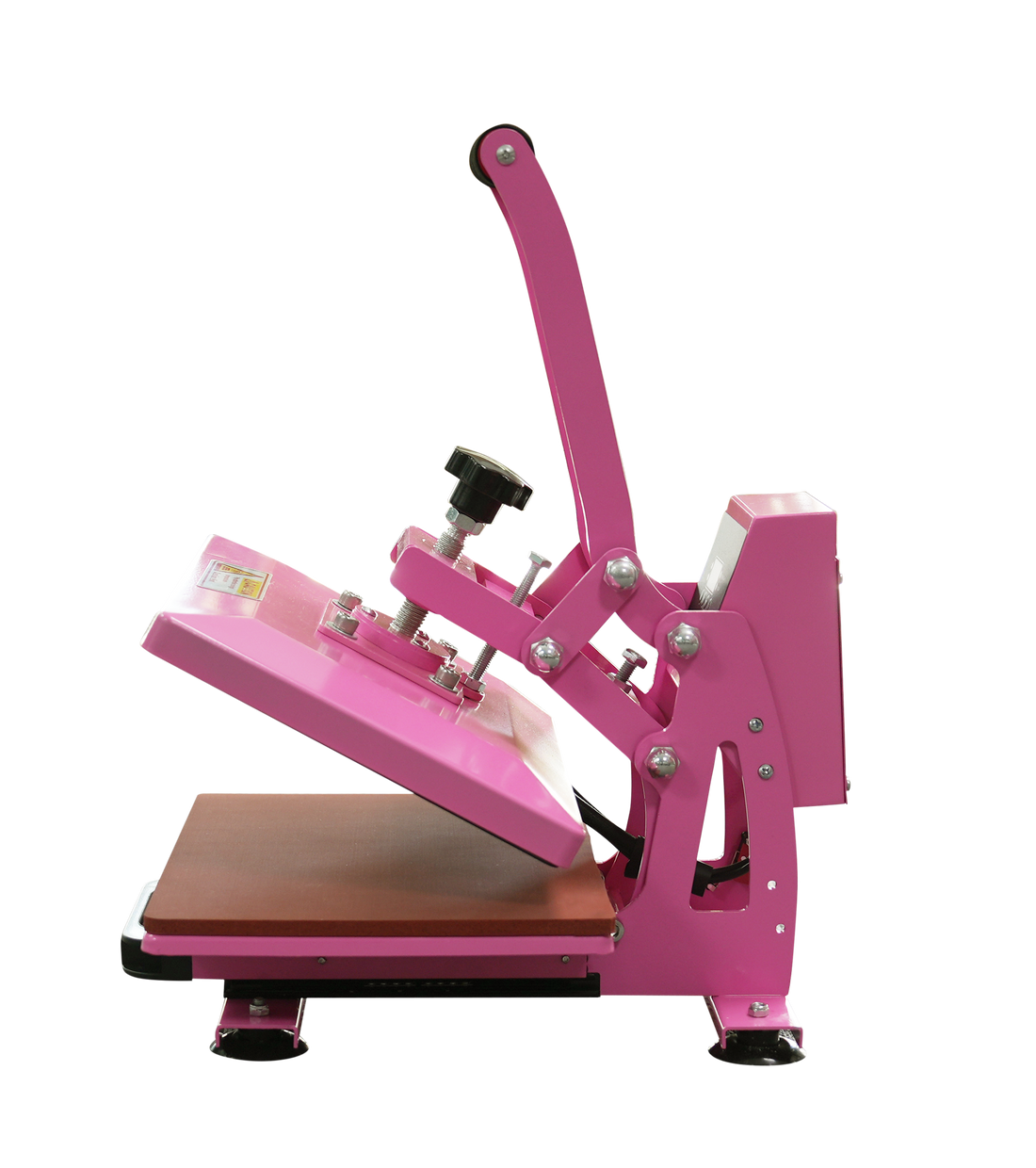Hot Pink 11.8x9 Inch Heat Press for T Shirts, Slide Out Heat Press Machine, Clamshell Heat Press Machine Steady and Even Heat Performance Large Heat Transfer Machine for T-Shirts, Bag Mouse Pad