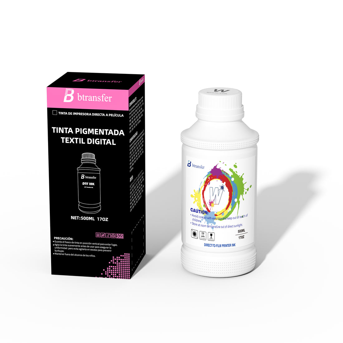B btransfer Premium Direct to Transfer Film 500ml white Ink *2
