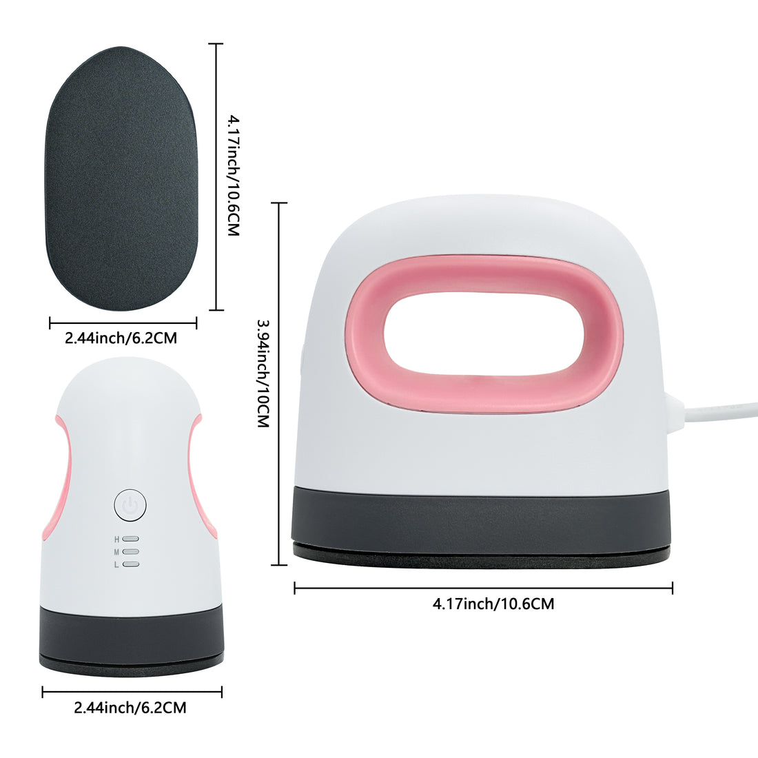 Mini Heat Press Machine Easy to Use for T Shirts Shoes Hats Small HTV Iron on Vinyl Projects Portable Heating Transfer Iron Red