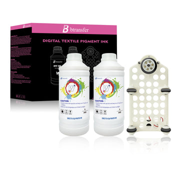 DTF ink kit ( 2 bottles * 1L white ink + small ink shaker)