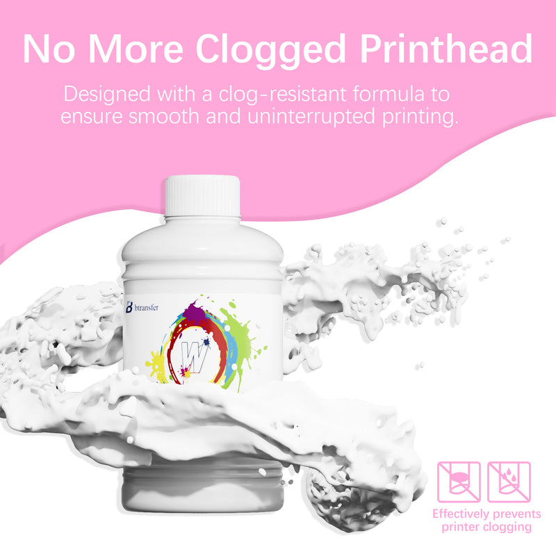B btransfer Direct to Transfer Film Ink 250ml (CMYKW)+ Direct to Transfer Film Powder 500g - Feature 4