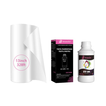 500ml white ink & 13 Inch x 328 FT Roll Film
