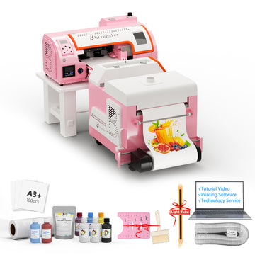 USA warehouse -M1630 pro A3 pink DTF printer with powder shaker