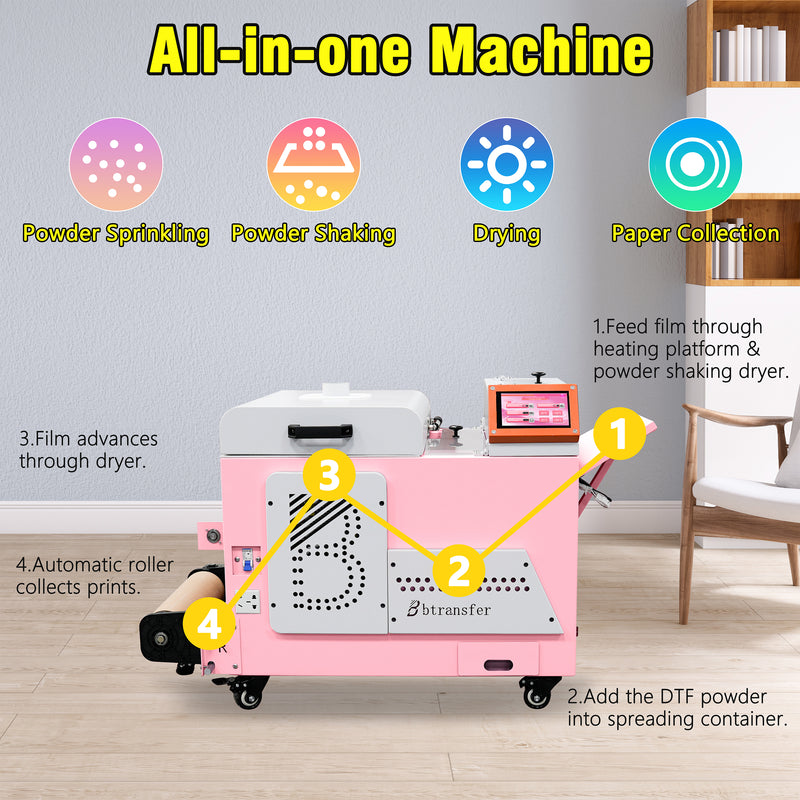 USA warehouse M1630 pro A3 DTF Printer with Powder Shaker with stand -All in One DTF Machine （Free shipping） - Feature 8