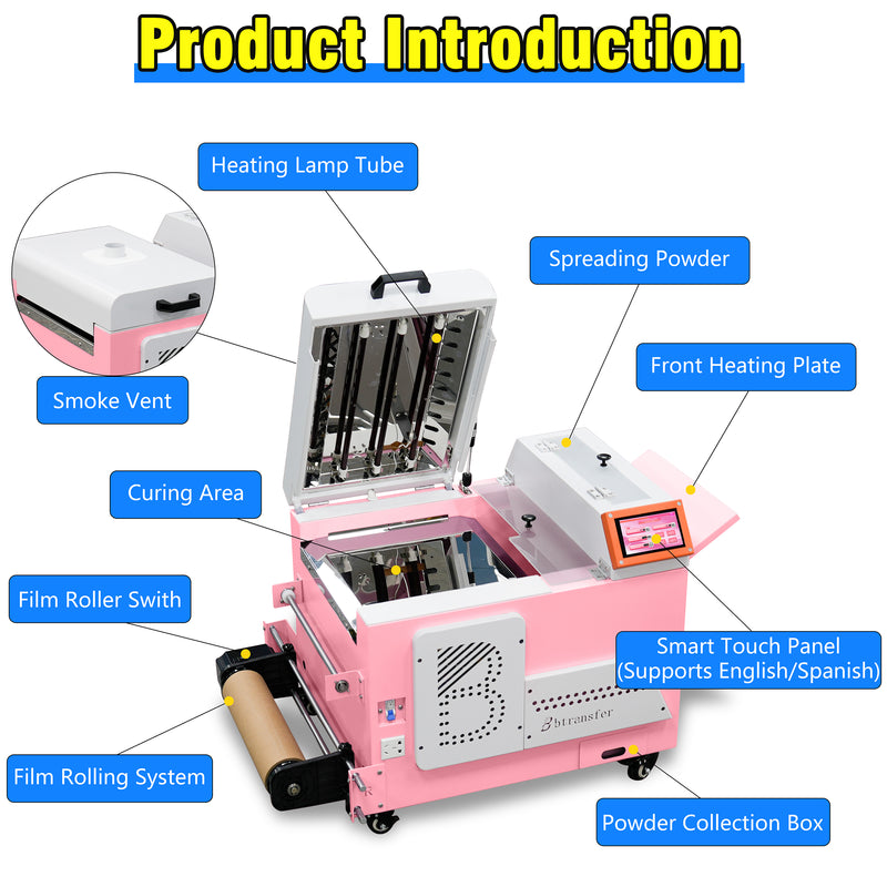 USA warehouse M1630 pro A3 DTF Printer with Powder Shaker with stand -All in One DTF Machine （Free shipping） - Feature 5