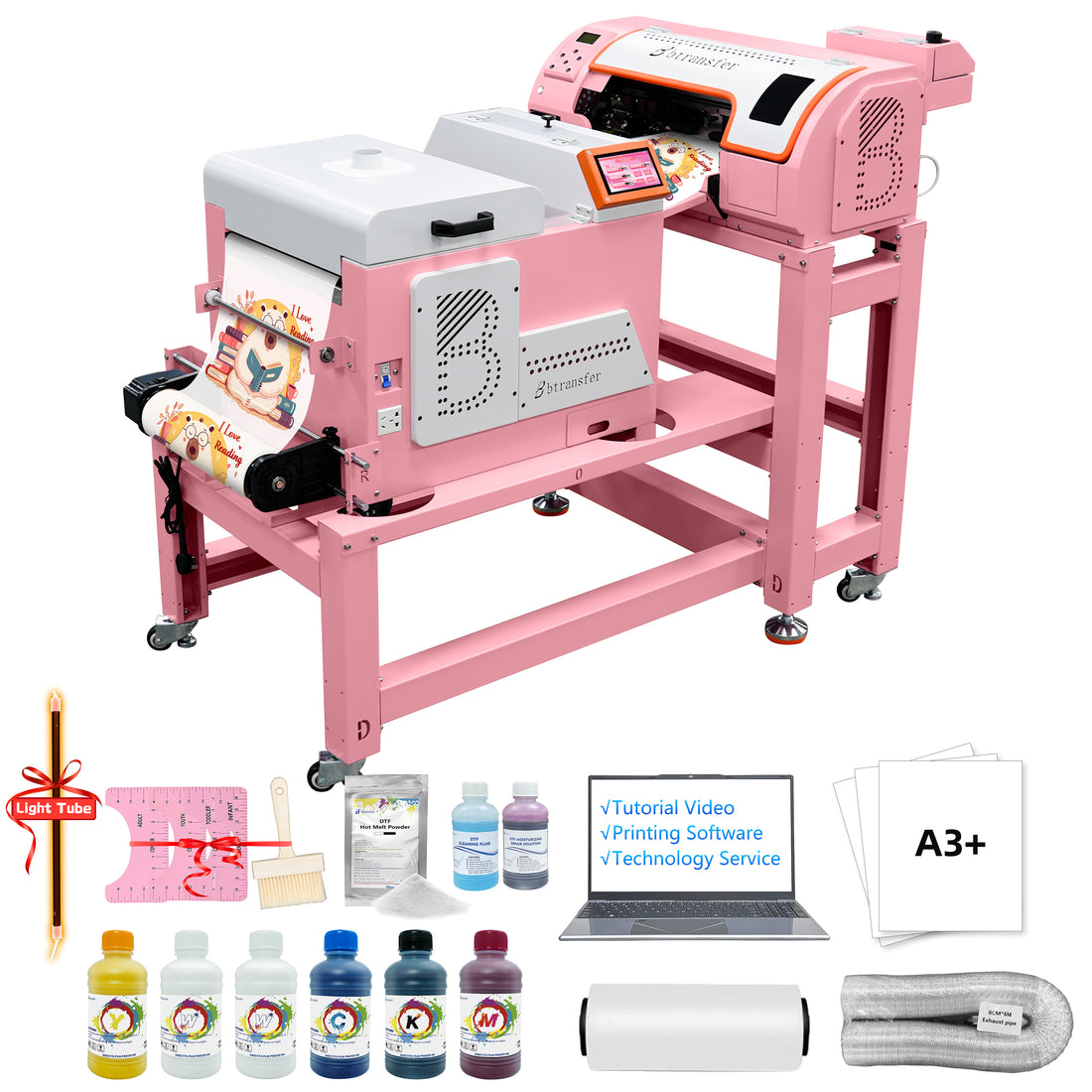 USA warehouse M1630 pro A3 DTF Printer with Powder Shaker with stand -All in One DTF Machine （Free shipping）